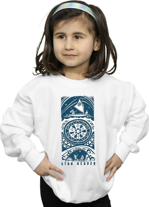 Actual product image Disney Girls Moana Star Reader Sweatshirt (116)