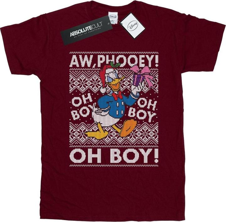 Disney Donald Duck Christmas Fair Isle TShirt (XXL)