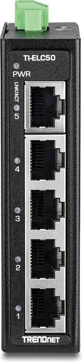 Immagine prodotto Trendnet TI-ELC50 Mini switch Ethernet a 5 porte per guida DIN industriale (5 Porti)