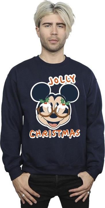 Produktbild Disney Mickey Mouse Jolly Christmas Glasses Sweatshirt (4XL)