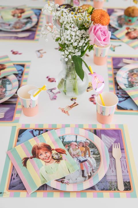 Image du produit DH-Konzept Serviettes de table Pippi Langstrumpf
