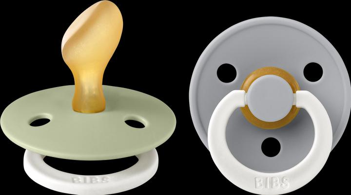 Immagine prodotto Bibs Nuggi Colour 2 PACK Lattice Anatomico 0-6m Sage GLOW Cloud GLOW (2 x, fino a 6 M.)