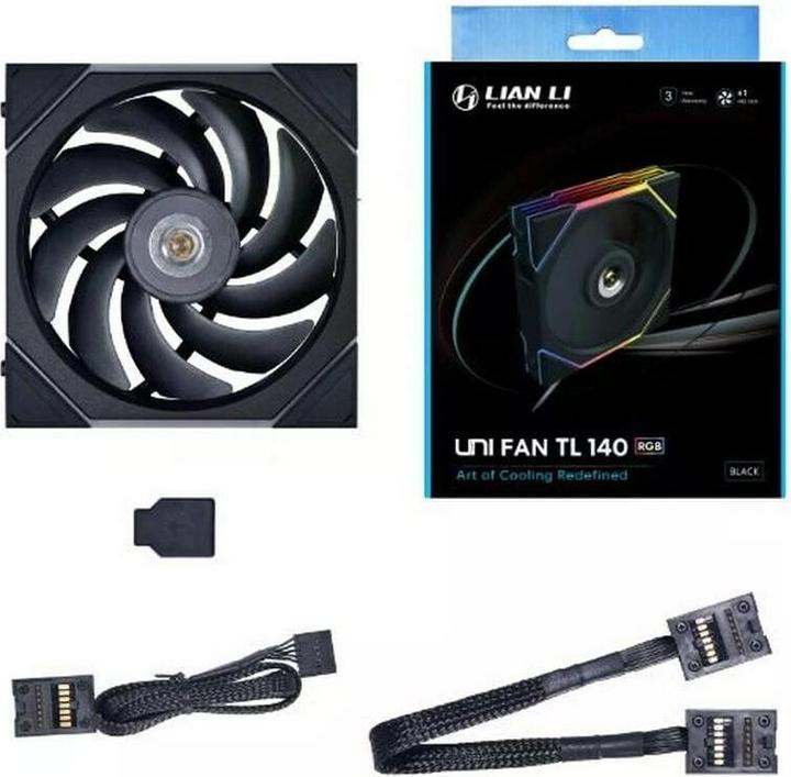 Actual product image Lian-Li UNI FAN TL Series fan - 140mm, black (140 mm, 1 x)