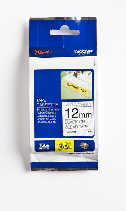 Immagine prodotto Brother Tze-S131 (1.20 cm, Nero, Trasparente)