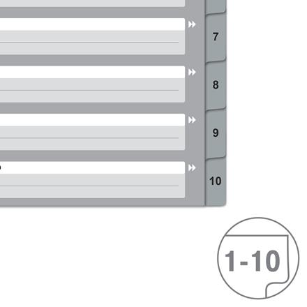 Produktbild von Hallers Register A4, 1-10