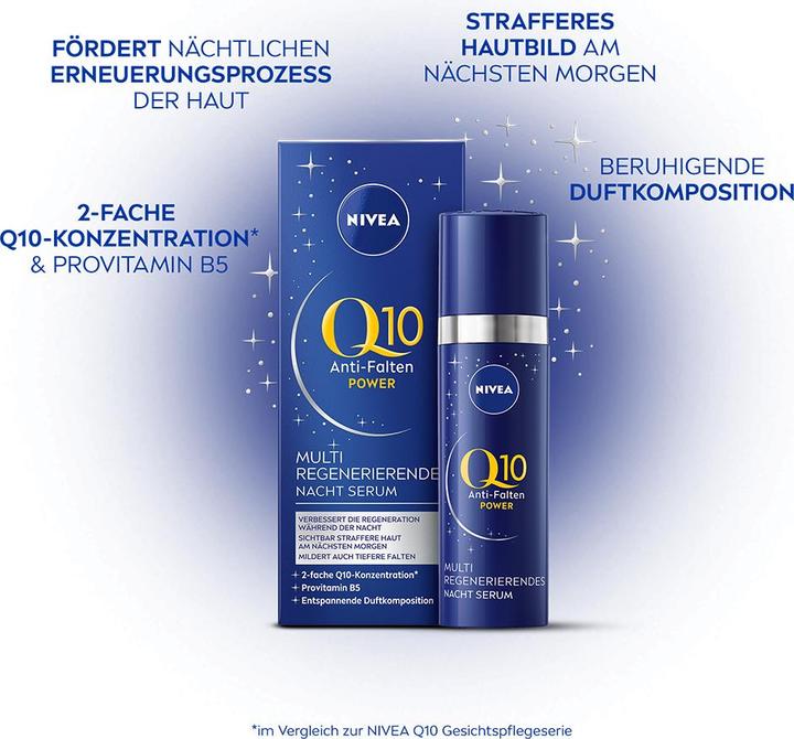 Actual product image NIVEA Q10 Power Anti-Wrinkle Regenerating Night Serum (30 ml)