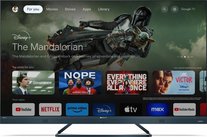Actual product image Sharp 50FQ5EG (50", QLED, 4K, 2023)
