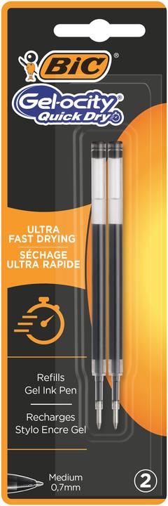 Immagine prodotto Bic GELOCITY QUICK DRY - Ricarica per penna gel (Nero, 2 x)
