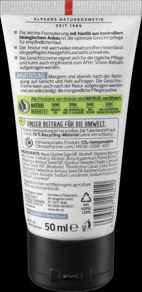 Produktbild dm alverde MEN Sensitive Nature Gesichtscreme (24h Creme)