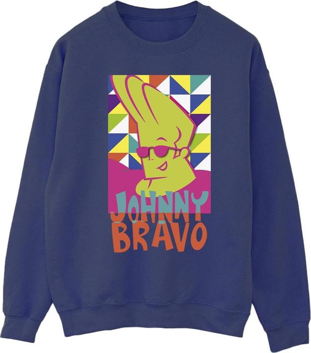 Actual product image Johnny Bravo Mens Multi Triangles Pop Art Sweatshirt (XL)