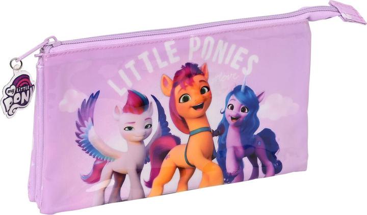 Image du produit My Little Pony Triple trousse multi-usages Violet (22 x 12 x 3 cm)