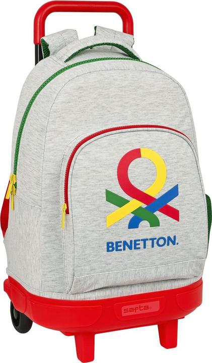 Produktbild Benetton Schulrucksack mit Rädern Pop Grau (33 x 45 x 22 cm) (22 l)