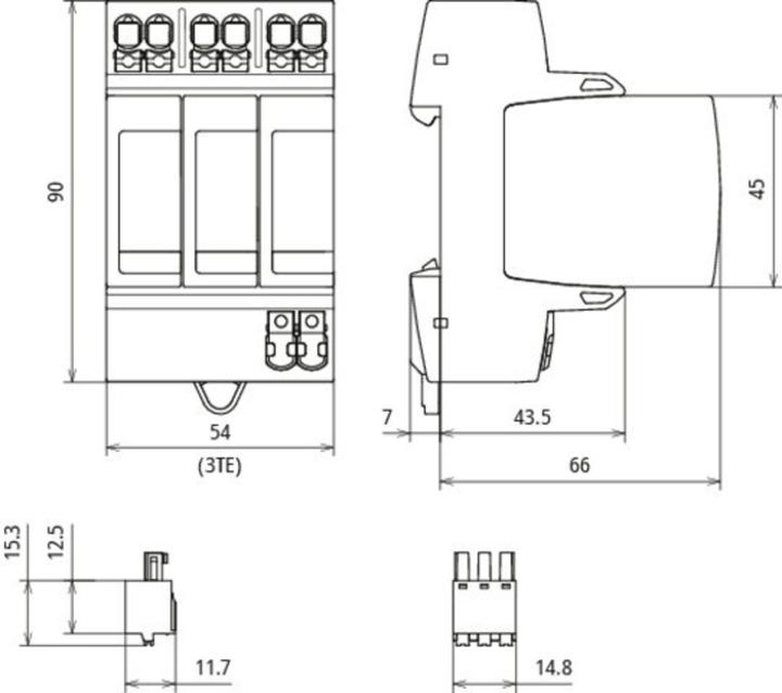 Actual product image Dehn Surge arrester DG MP YPV 1200 FM for PV up to 1170V DC