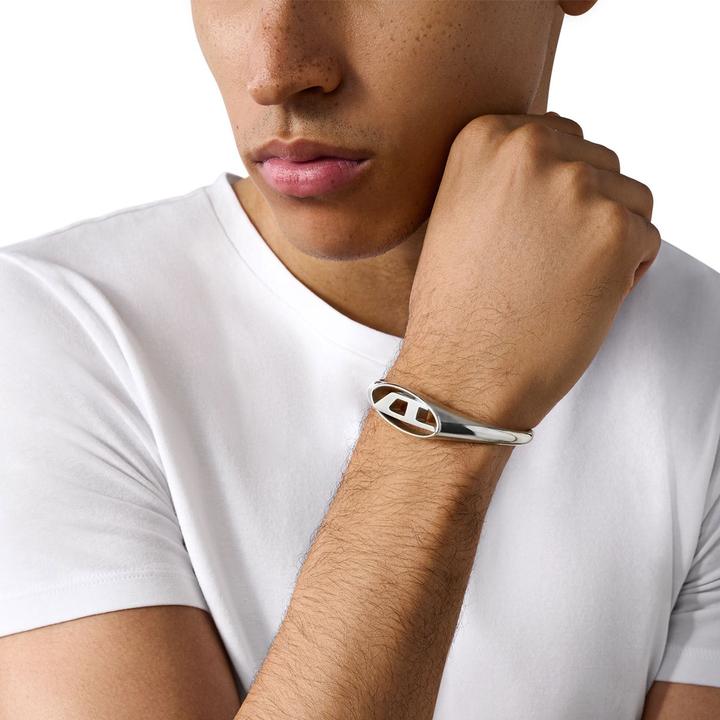 Actual product image Diesel Armreif OVAL D LOGO (18 cm, Stainless steel)