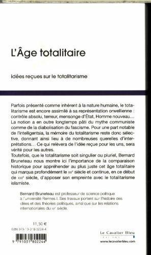 Produktbild L'âge totalitaire (Französisch, Bruneteau Bernard, 2017)