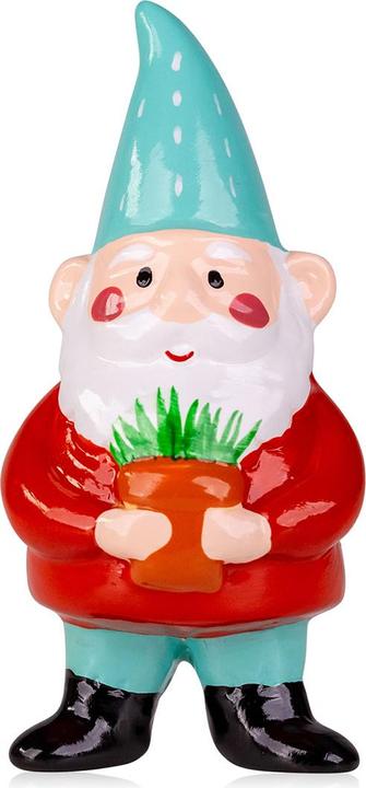 Produktbild Accentra Badeset GNOME & CO. in Organzabeutel, inkl. 100ml Duschgel, Keramik-Gartenzwerg, Duft: Daisy & Rhuba (Körperpflegeset)