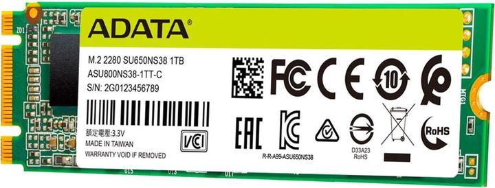 Actual product image Adata Ultimate SU650 (1000 GB, M.2 2280)