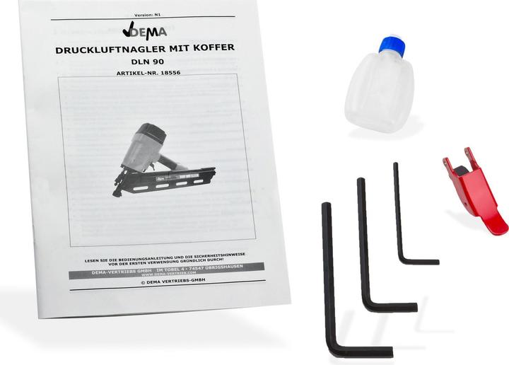 Image du produit Dema Cloueur pneumatique avec valise | 50-90 mm