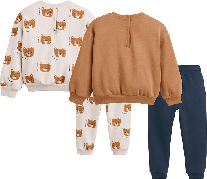 La Redoute Collections 2er-Pack 2-teilige Sets aus Sweatware mit Bär
