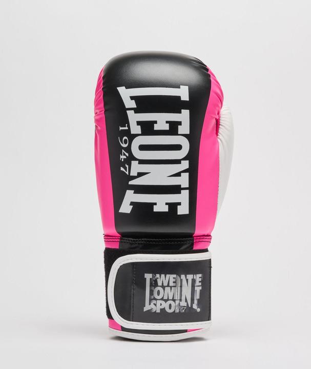 Actual product image Leone Logo Wacs Boxing Gloves Pink GN333 (10 OZ)