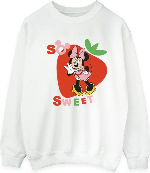 Actual product image Disney Mens Minnie Mouse So Sweet Strawberry Sweatshirt (S)