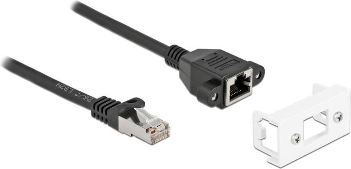 Immagine prodotto Delock Cavo di estensione di rete per Easy 45 modulo S/FTP RJ45 maschio a RJ45 femmina Cat.6A 3 m nero (S/FTP, CAT6a, 3 m)