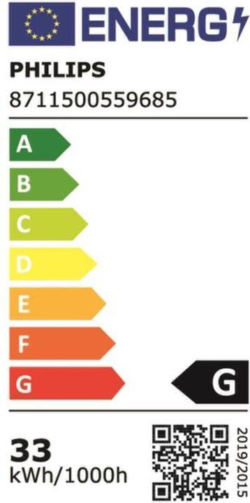 Energie-Label Philips Leuchtstofflampe TL-E (G10q, 32 W, 2375 lm, 12 x, A)