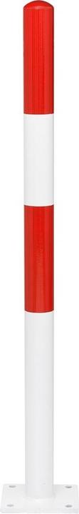Produktbild Moravia MORION-Absperrpfosten Ø 76 mm Kunststoffbeschichtet rot-weiss, 0 Ösen