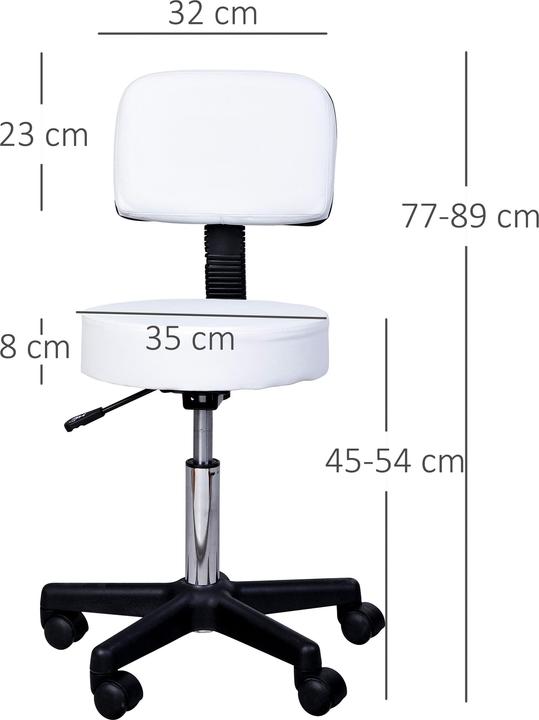 Actual product image Homcom Roller stool