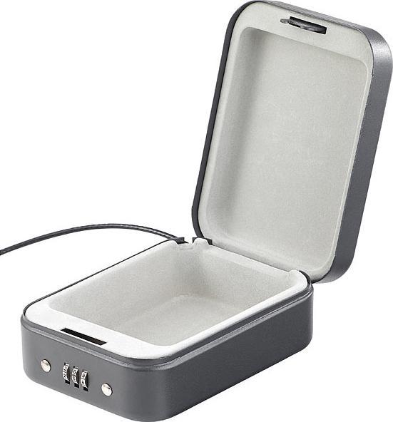 Produktbild Xcase Mini-Stahl-Safe mit Zahlenschloss & Sicherungskabel
