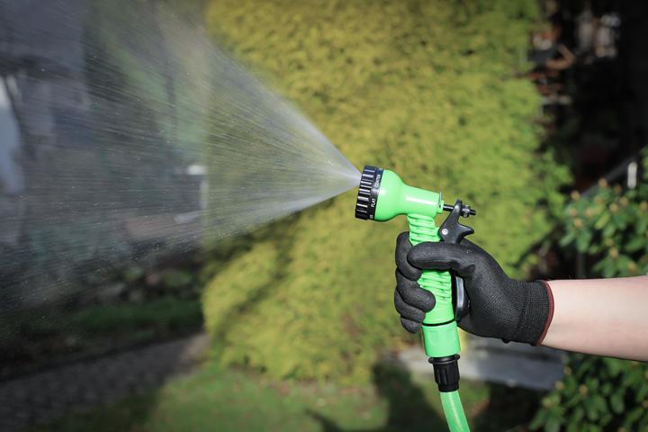 Actual product image BGS Water Hose Textile flexible with Garden Hand Shower with 7 Functions 3 - 10 m (10 m, 9.50 mm)