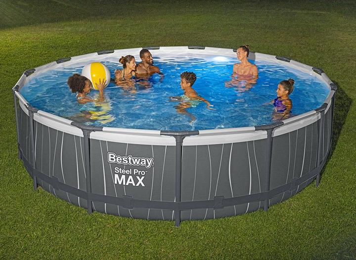 Immagine prodotto Bestway Set da piscina Stee Por Max 457x107cm (Ø 457 x 107cm)