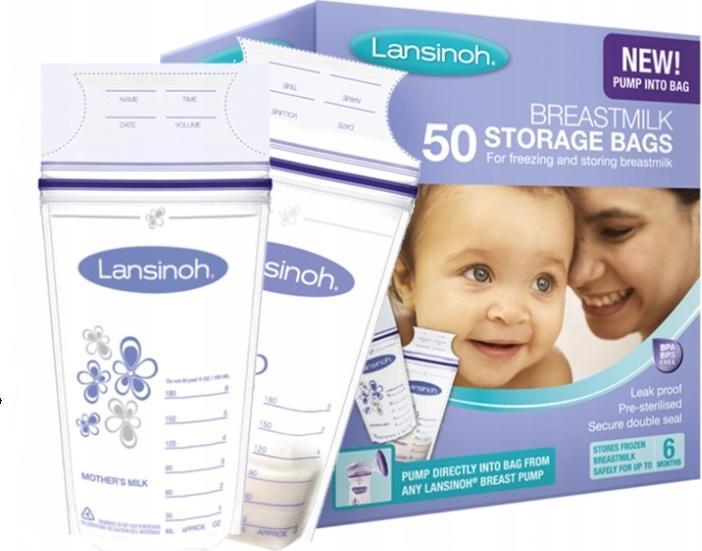 Actual product image Lansinoh Breastmilk storage bags