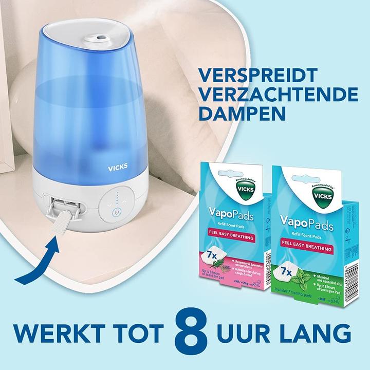 Actual product image Vicks Mini Kaltluft Ultraschall-Luftbefeuchter VUL565E (35 m²)