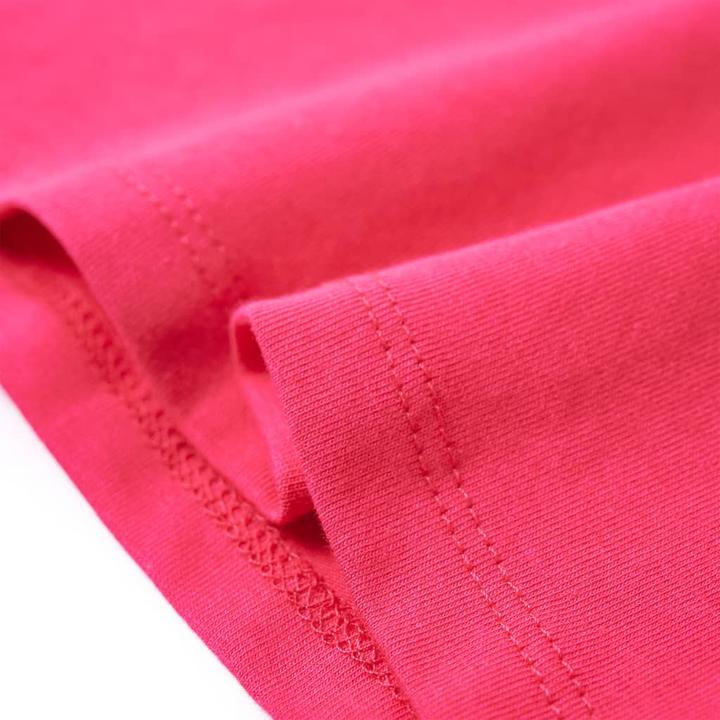 Actual product image VidaXL Children's T-shirt bright pink 128,Material: 95 % cotton. 5 (128)