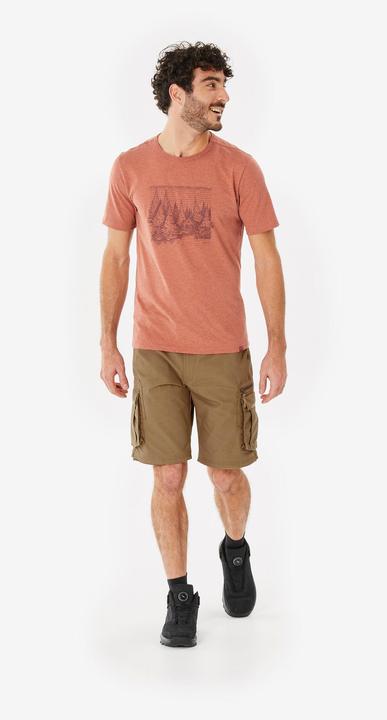 Image du produit Forclaz Pantalon cargo modulable de trek voyage - travel 500 modul marron bronze homme (XL)