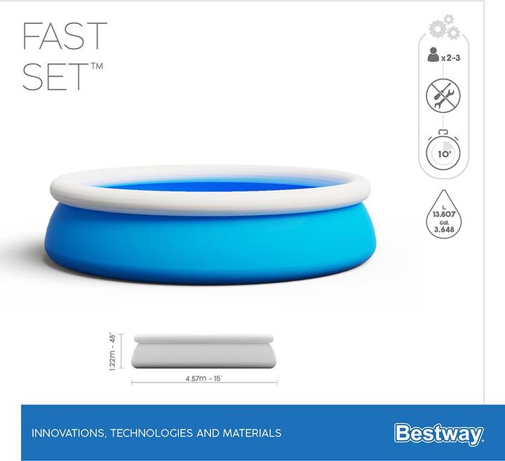 Actual product image Bestway Fast Set Pool Set 457x122cm (Ø 457 x 122 cm)