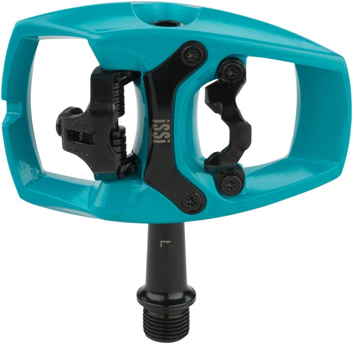 iSSi Flip II SPD Hybridpedal für MTB/Trekking/City (Bearing/Bushing). Teal.