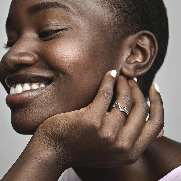 Image du produit Pandora Mum Pavé Coeur Bague (52, Argent 925)