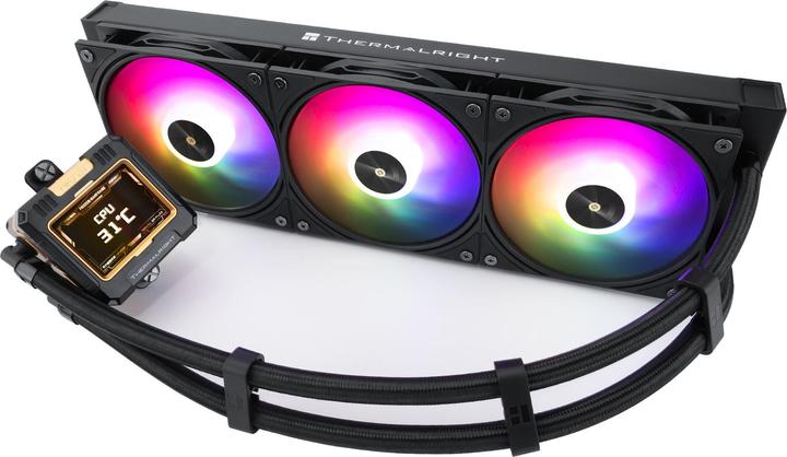 Produktbild Thermalright Frozen Warframe 360 Black ARGB - AIO, 360mm, LCD