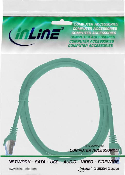 Actual product image InLine Patchkabel (S/FTP, CAT6a, 1 m)