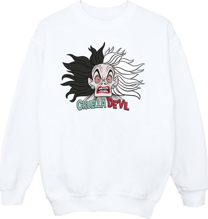 Disney Villains Crazy Cruella De Vil Sweatshirt