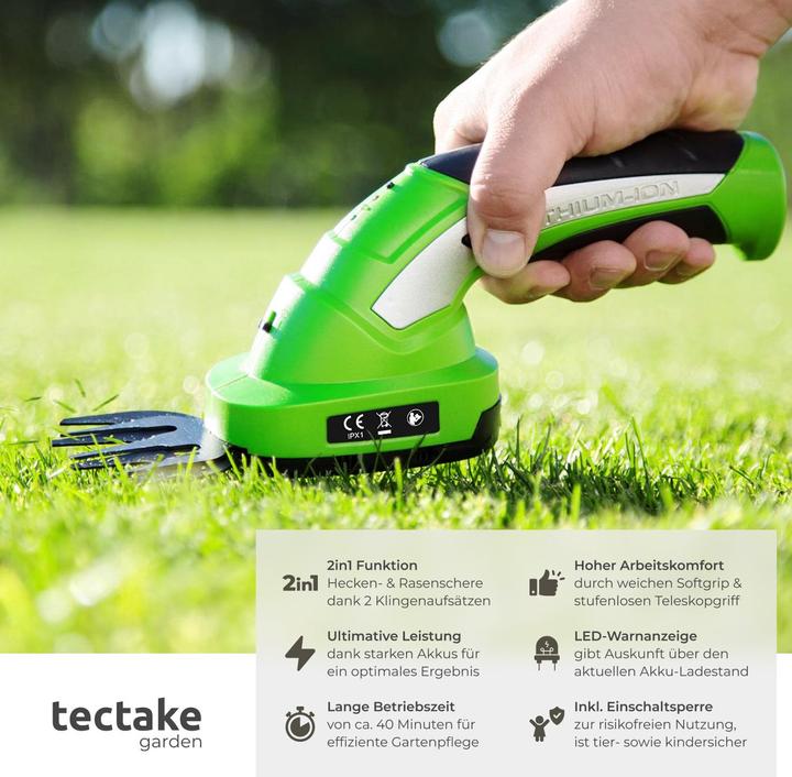 Actual product image tectake Hedge trimmer (Cordless hedgecutters)