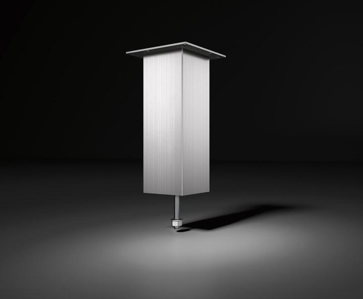Actual product image EBB Bar console Jumbo straight (counter support) H 230 mm (counter foot) aluminium stainless steel