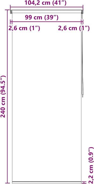 Actual product image VidaXL Nemanja (100 x 240 cm)