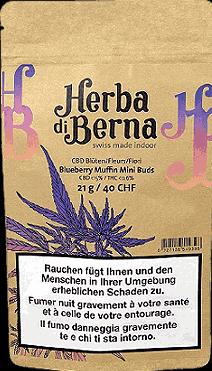 Immagine prodotto Herba di Berna Mini-budini ai mirtilli (21 g, Interno)