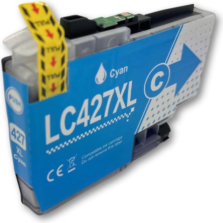 Actual product image Hermex Alternative ink cartridge to Brother LC-427C XL (C)