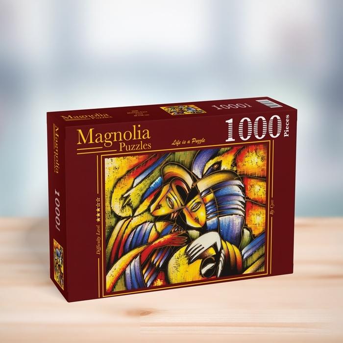 Actual product image Magnolia Puzzle 1000 pieces Abstract Face (1000 pieces)