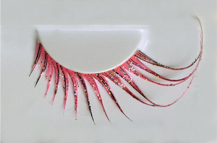Actual product image Eyelashes red multicolor (Artificial eyelashes)