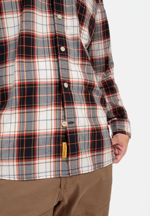 Image du produit Camel Active Chemise à manches longues à carreaux en pur coton (XXL)